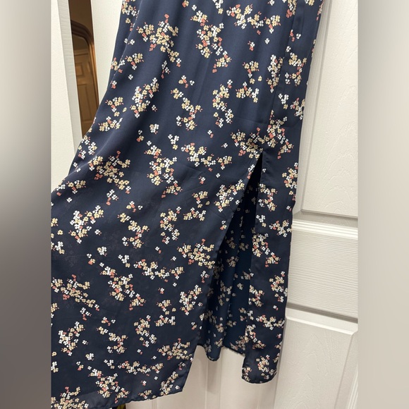 Abercrombie & Fitch Blue Slip Floral Maxi Dress, Size: S - Picture 3 of 5